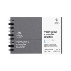 WINSOR&NEWTON 溫莎牛頓 線圈裝訂PL冷壓全棉水彩本 WI6663274 300g, 1組