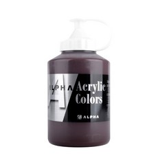 ALPHA COLORS 銀級壓克力顏料 S1 926 41 BrownRed, 500毫升, 1 種顏色