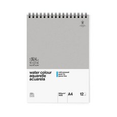 WINSOR&NEWTON 溫莎牛頓 線圈裝訂CL冷壓全棉水彩本 WI6663246 300g 12入, 1組