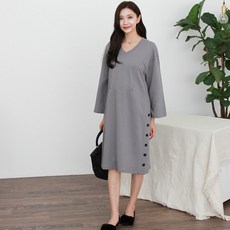 BONBONSTORY 側釦哺乳連身裙