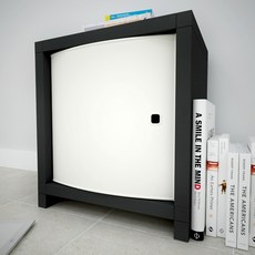 큐빅스 스툴박스 다리형, 블랙, 1개