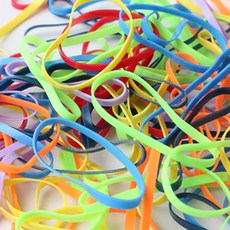 Uniband 彩色橡皮筋 150入, 海軍, 2個