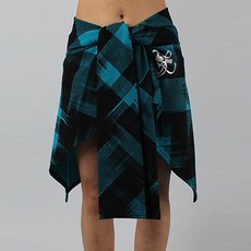 CHORUS LINE 綁帶造型短裙, 藍色