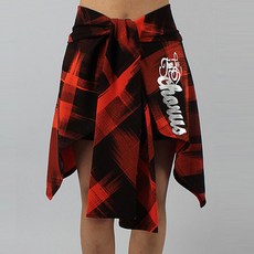 CHORUS LINE 綁帶造型短裙, 紅色