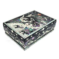 예다온 나전칠기 송학 서류함, 혼합 색상, 2단