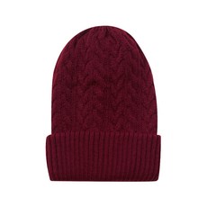 Ppuppu lullu 孩童麻花紋雙面厚毛帽