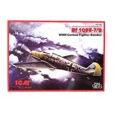 ICM塑膠模型1/72 Messerschmitt Bf 109E-7/B WW2德國戰鬥轟炸機, 1個