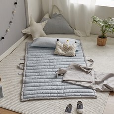 SHEZ HOME 孩童棉質睡墊, 藍色