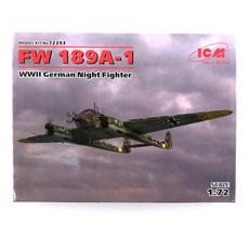 ICM塑膠模型1/72 Fw-189A-1 WW2德國夜戰機, 1個