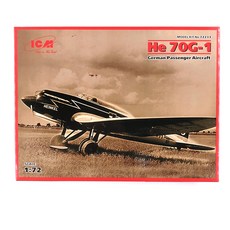 ICM塑膠模型1/72 He 70G-1德國客機, 1個
