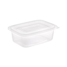 COOK&LOCK 長方形密封保鮮盒 透明 850ml, 25個