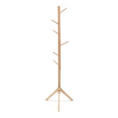 리빙숲 원목 스탠드 옷걸이, 내추럴우드