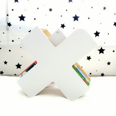 베쏭쥬쥬 X자 책꽂이, 화이트