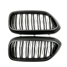 YUCEHNG BMW 5系列 G38 2018年式 前水箱護罩 亮黑色 雙格柵, 1套