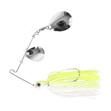 루어팩토리 스파이럴 DC 스피너베이트 스푼, CHA/WH, 14g, 1개