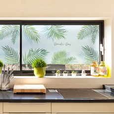 제제데코 창문시트지 칼라 안개시트지 유리창시트지 트로피칼세이지01, 스카이블루