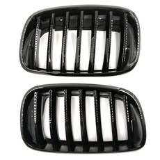 YUCEHNG BMW X5 E70 2007년~2013년형 프론트그릴 유광블랙, 1세트