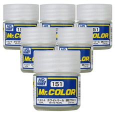 프라모델 도료 GSI C-151 6개입, 151 화이트펄