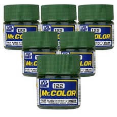 프라모델도료 GSI C-122 6p, 122 RLM82 라이트그린 반광, 1개