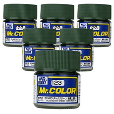 GSI 프라모델 도료 C-123 6개입, 123 RLM83 다크그린 반광