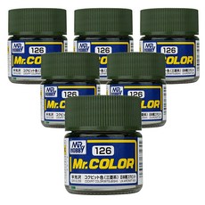 프라모델도료 GSI C-126 6p, 126 콕피트컬러(미츠비시) 반광, 10ml, 1개