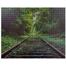 Anbikomus室內裝飾打孔板 森林中的鐵路 Gray, 1個