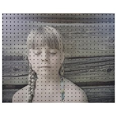 安比商務 家居裝飾洞洞板 冥想 灰色, 1個