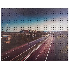 都市裡的自然 室內裝飾洞洞板 灰色 600 x 500 mm, 1個