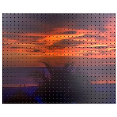 NB Commerce 居家裝飾洞洞板 夕陽海灘 灰色, 1個