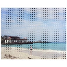 室內裝飾打孔板 cafeDelmoondo 600*500mm, 1個, 灰色的