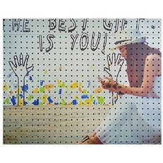 bestgift 인테리어 타공판 Gray 600 x 500mm, 1개, 혼합색상