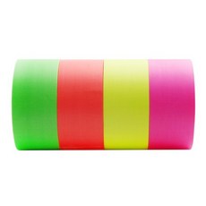 국산 형광색 면테이프 분홍색, 형광 분홍, 4개