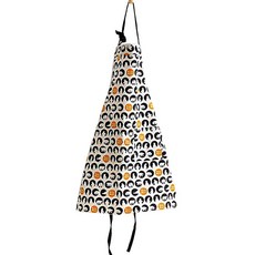 DM 알럽홈 북유럽 가족 베이킹 앞치마 L, 둥근 블랙 곰, 1개