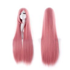 스윗리빙 롱플로어 할로윈 축제 가발, 딥핑크