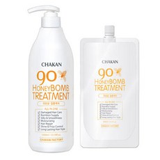 CHAKAN FACTORY 蜂蜜髮質護理素 1L+補充包 500ml, 1套