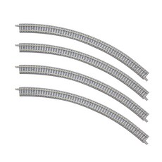 TOMIX TMX1196彎曲PC軌道 C354-45-PC F 4個 交通工具材料, 混色