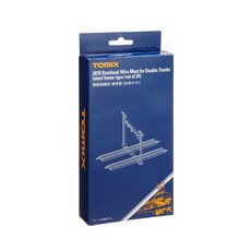 TOMIX雙線架線柱 鋼骨型塑膠模型零件 TMX3078 24入, 混色