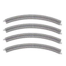 TOMIX彎曲軌道 C280-45 F 4個組 TMX1851, 混色