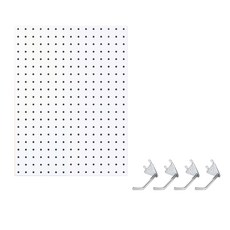 takongpan 室內圓形洞洞板 300 x 400 白色 + 雙掛鉤 S 4入, 1套