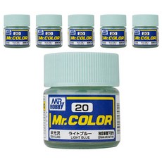 프라모델 도료 GSI C-020 6p, 020 LIGHT BLUE (반광), 1개