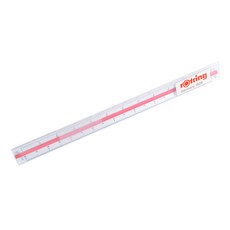 로트링 삼각스케일 4 RO802022 30cm, 혼합 색상, 1개