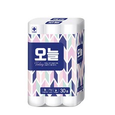 TODAY 無螢光劑3層捲筒衛生紙 20m, 30捲, 1個