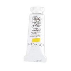 WINSOR&NEWTON 溫莎牛頓 Designers不透明水彩顏料 S3 Brilliant Yellow, 14ml, 1色