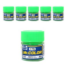 프라모델도료 GSI C-175 6p, 175 FLUORESCENT GREEN반광