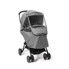 엘츠 방한 유모차커버, 블랙 멜란지, 1개