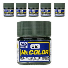 GSI Mr COLOR 군제 프라모델 락카 병 C-052 6p, 052 FIELD GRAY 무광, 10ml