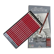 CRETACOLOR CLEOS 藝術鉛筆套組 16052 適合美術專業人士, 12色, 1盒