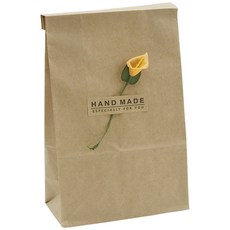 DONNA&DECO 牛皮紙信封小號 36p + Mini Cara Flower Deco 36p 橙色 + 方形手工貼紙 36p, 1套