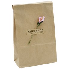 DONNA&DECO 牛皮紙信封小號 36p + Mini Cara Flower Deco 36p 粉色 + 方形手工貼紙 36p, 1套