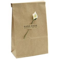 DONNA&DECO 牛皮紙信封小號 36p + Mini Cara Flower Deco 36p 奶油色 + 方形手工貼紙 36p, 1套